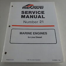 Manuale officina Mercury MerCruiser motori marini in linea diesel stato 1994