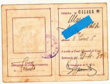 Tessera - Partito Nazionale Fascista - PNF - Taranto - 1930