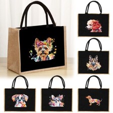 Borsa shopping ecologica per cani borsa tessuto lino borsa a tracolla regalo
