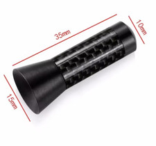 Antenna Cilindrica per auto Pinna Styling Estetica Nera Carbon Look Universale