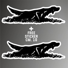 adesivo setter inglese sticker aufkleber autocollant + 1 FREE STICKER CM. 10