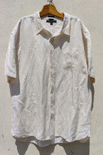 Camicia Tommy Hilfiger Uomo, Linen / Silk (Bianco) , Taglia XXL-XXXL