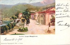 dr608 cartolina luino,lago
