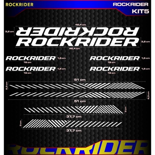 Rockrider bike frame - frame, decal