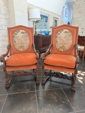 Coppia di poltrone antiche in stile Luigi XIV – fine ‘800 / inizi ‘900  Elegante