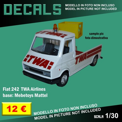 Decals repro fiat 242 - repro, twa