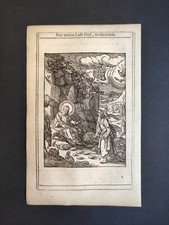 The Devil tempts Christ, Der zielen Lust-hof, Passeri, van Sichem, Stampa 1629