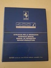 Ferrari 400i Catalogo Istruzioni Per Le Riparazioni Originale