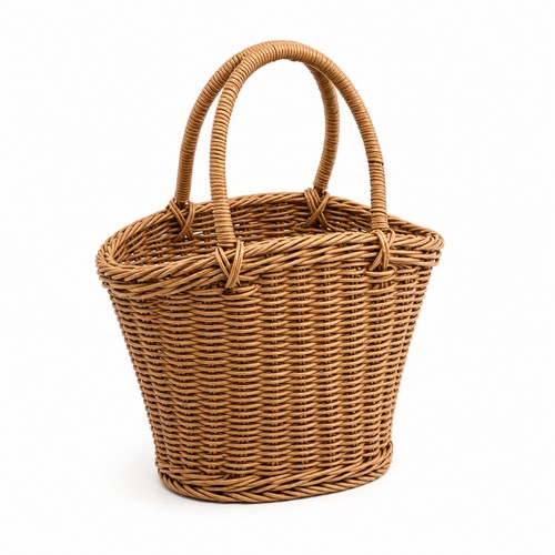 Cestino con fiocco - fiocco, intrecciato