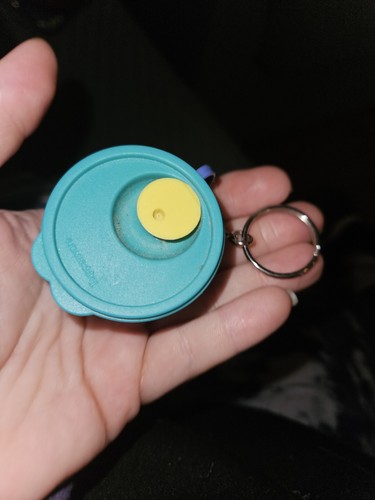 Tupperware soup mug keychain - soup,
