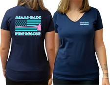 T-shirt donna navy, Miami-Dade