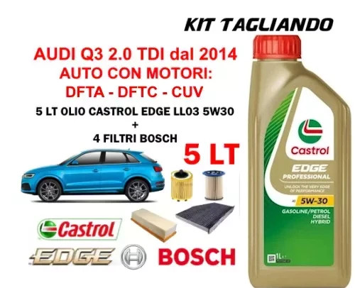 Kit tagliando olio castrol - tagliando,
