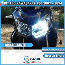 CONVERSIONE ABBAGLIANTE FARO LED KAWASAKI Z 750 2007-2014 CANBUS BIANCO GHIACCIO