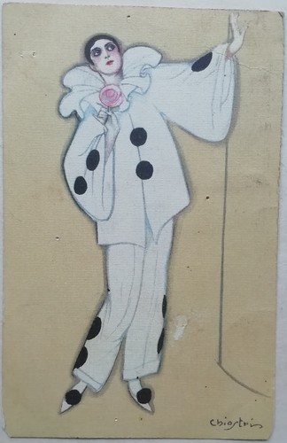 Cartolina chiostri pulcinella - cartolina,