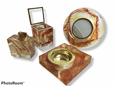 76898 Set 4 Pz scrivania Plexiglass Sommerso Posacenere+ Porta penne + Accendino