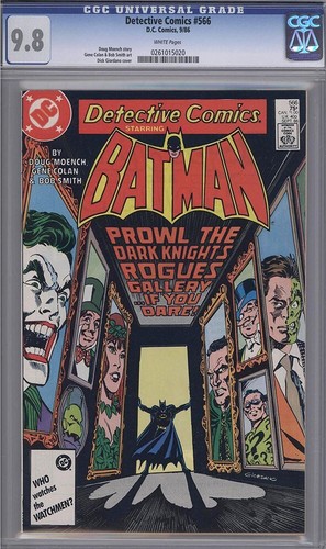 Detective comics 566 cgc 8 - comics, 9.8