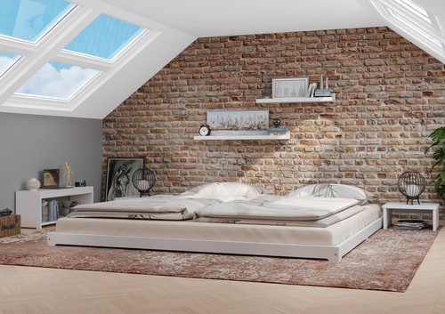 Letto matrimoniale bianco