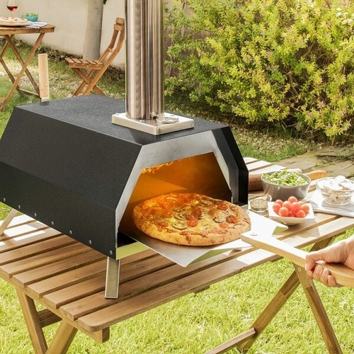 Forno pellet per pizza con - pellet,