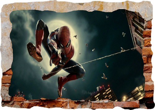 Adesivo parete spiderman super - adesivo,