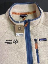 PATAGONIA Retro Pile Fleece Jacket Full Zip Uomo 3XL Nuovo con etichette Special Olympics Logo