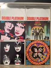 5 KISS Vinyl Record LP lot