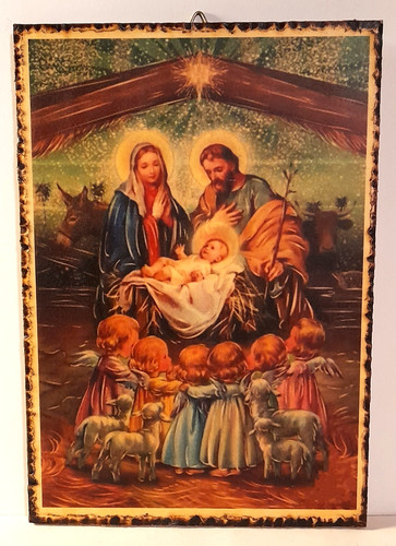 Decoupage fatta mano su - a,