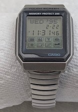 Raro orologio da polso Casio Memory Protect 200 VDB-200 touch screen FUNZIONANTE