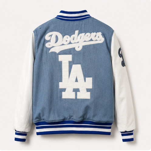 Giacca dodgers denim varsity - dodgers,