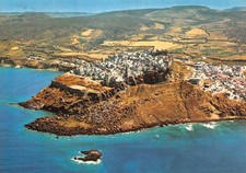 Cartolina Castelsardo Panorama aereo case mare paese