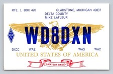 Ham Radio QSL WD8DXN Gladstone