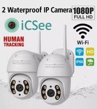 2X Telecamera Esterna   ICSEE CAM PTZ WIFI Camera  WIRELESS Esterno  SMART NEW