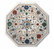 Tavolo In Marmo Con Inlay