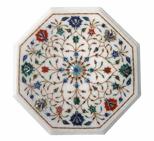 Tavolo marmo con - con, inlay