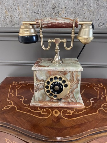 Vintage onyx and brass - vintage, rotary