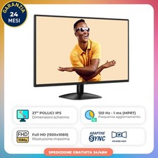 MONITOR AOC 27B31H 27” pollici FULL HD IPS 120 HZ HDMI NUOVO - Garanzia 24 mesi
