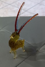 Statuina Stambecco in vetro di Murano