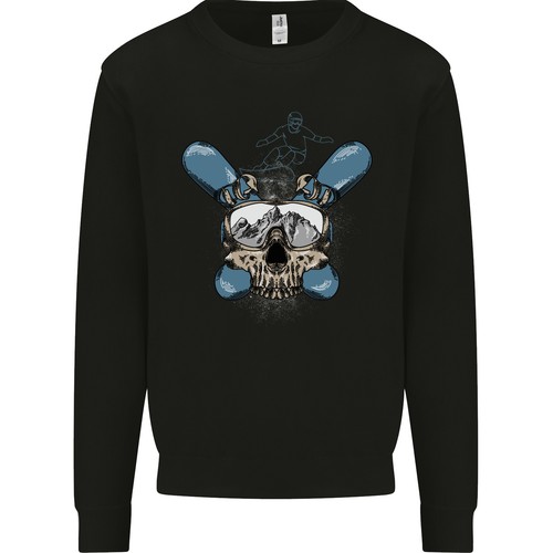 Felpa uomo snowboard skull - snowboard,