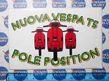 ADESIVO STICKER VINTAGE AUTOCOLLANT AUTO MOTO TUNING PIAGGIO NUOVA VESPA T5.