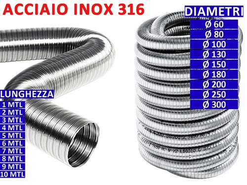 Allinox tubo fumo flessibile - allinox,