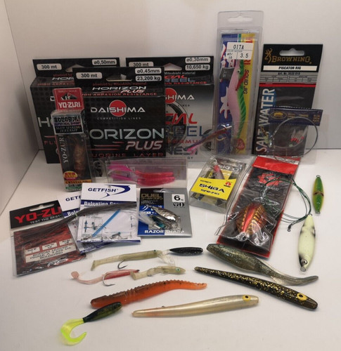 Lotto stock materiale pesca - stock, da