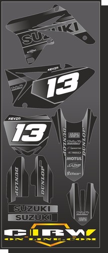 Kit grafica dark per suzuki - dark,