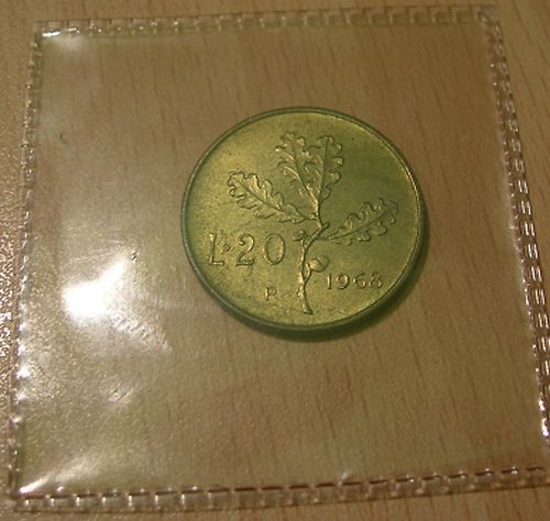 Lire ramo quercia bronzo - ramo,