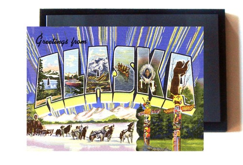 Saluti dall alaska magnete - saluti, dall'alaska