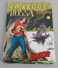 Zagor scritta rossa n.  9 La legge rossa lire 350 