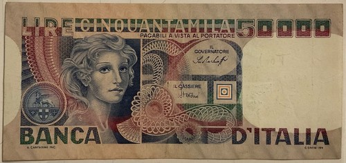 50000 lire 1977 - 50000, banca