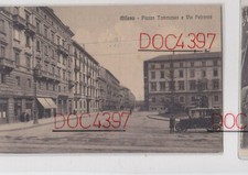 MILANO PIAZZA TOMMASEO VIA PETRARCA ANIMATA FPV 1924 SUPER