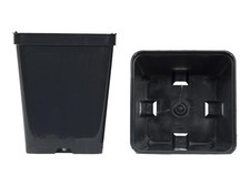 Vasi quadrati colore nero