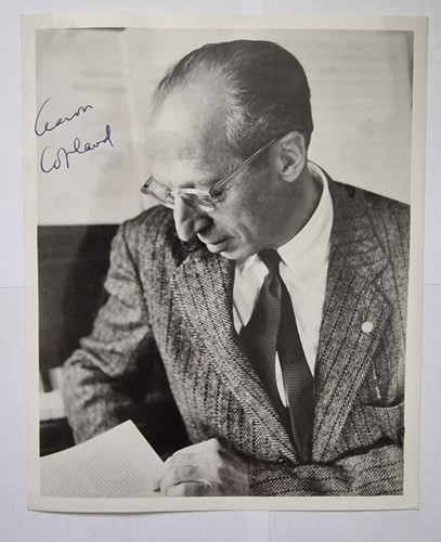 Aaron copland hand signed - aaron,