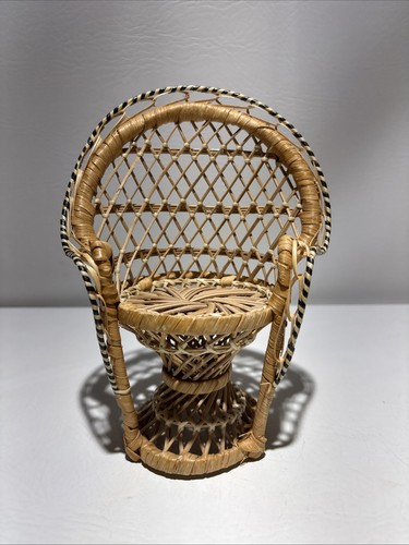 Sedia pavone giallo vintage