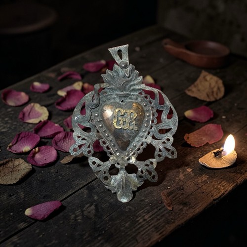 Voto vintage cuore sacro - ex,